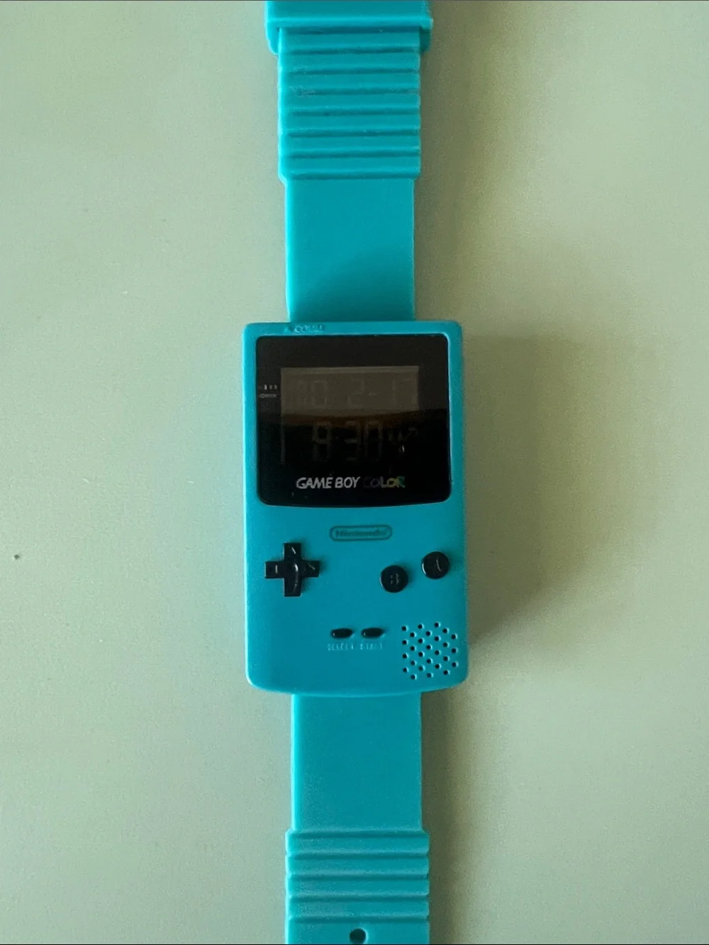 Nintendo Game Boy Color Inspired Digital Wristwatch - Turquoise needs battery